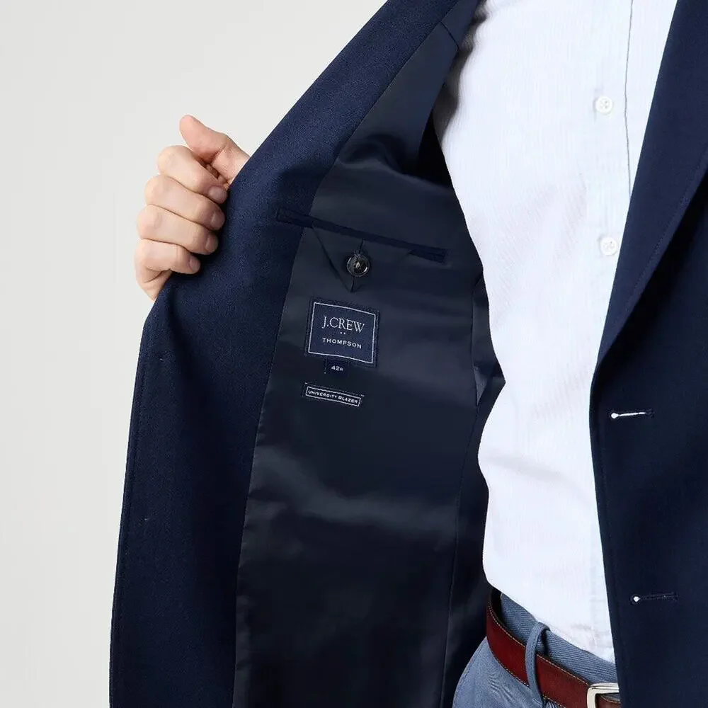 NWT J Crew Factory Classic-Fit Thompson University Blazer Navy Blue 38R